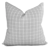 COJÍN CUADRÍCULA GRIS